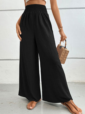 Perfee Wide Waistband Relax Fit Long Pants